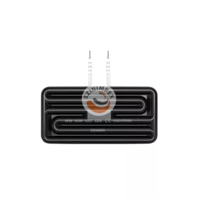   HFEH - Fél lapos üreges kerámia infravörös fűtőelemek 300 W, 230 V | 122x 60 mm | Fekete