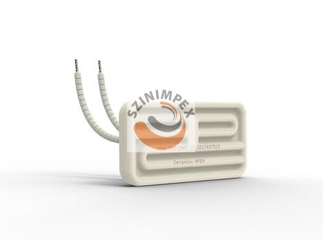 HFEH - Fél lapos üreges kerámia infravörös fűtőelemek 300 W, 230 V | 122x 60 mm | Fekete