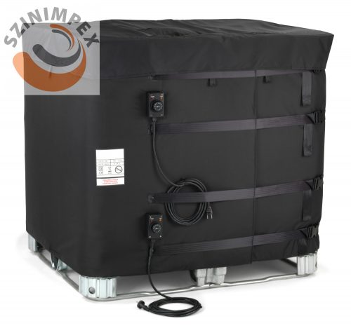 Kettős szigetelésű IBC tartály melegítő paplan IP40 védettséggel 0-40°C, 0-90°C, 4 m tápkábellel