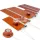 Enclosure heater with mounted thermostat (15°C)  100W/230V | 50x250 mm