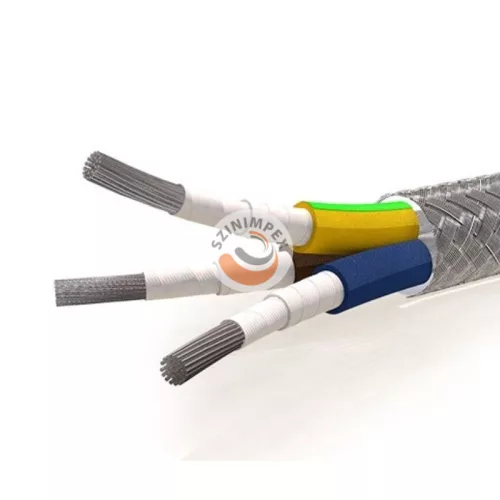 HTCK - CCSM hőálló kábel (négyeres, fém borítású -60°C /+350°C) 4x1mm átmérővel