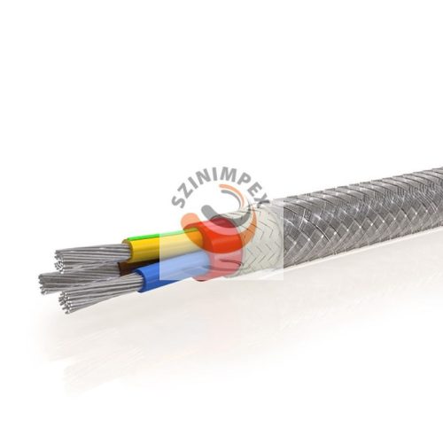 SIHF-GL/P - MULTI WIRE CONDUCTOR, MULTI CORE SILICONE INSULATED AND SHEATED, GLASSFIBRE BRAIDED + GALVANIZED STEEL WIRE BRAIDED CABLE -60°C/+200°C