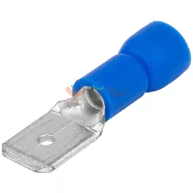   TRACON csúszósaru 22,2 mm dugó részlegesen szigetelt 32 A kék lapos 6,3 × 0,8 mm réz 1,5-4 mm² KCS6
