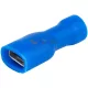 TRACON csúszósaru 18,8 mm hüvely teljesen szigetelt 32 A kék lapos 2.8 × 0,5 mm réz 1,5-4 mm² KTCSH3