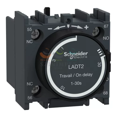 Schneider Electric behúzáskésleltető segédérintkező blokk, 0,1…30s, csavaros csatlakozás