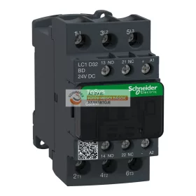   DC mágneskapcsoló, 15kW/32A (400V, AC3), csavaros csatlakozás, 1Z+1NY