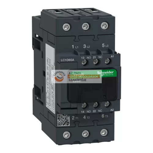 TeSys LC1D AC mágneskapcsoló EVERLINK (AC3, 400V 65A), 230VAC tekercsfeszültség, 50Hz
