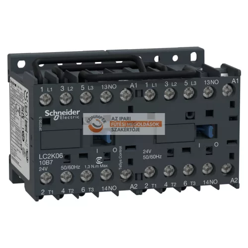 Irányváltó mágneskapcsoló 6A, 1 záró, AC, 50/60 Hz