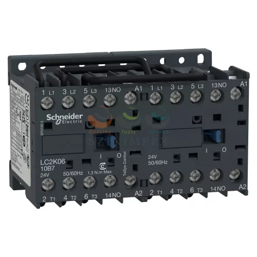 Schneider Electric irányváltó mágneskapcsoló 6 A, 1 záró, AC, 50/60 Hz