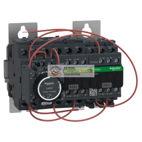   25kW (400V), csillag-delta indító mechanikus retesszel, szerelőlapon