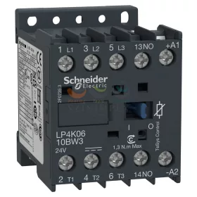   Schneider Electric 1,5 W tekercsteljesítményű mágneskapcsoló 6 A, 1 záró, DC, 1,5 W