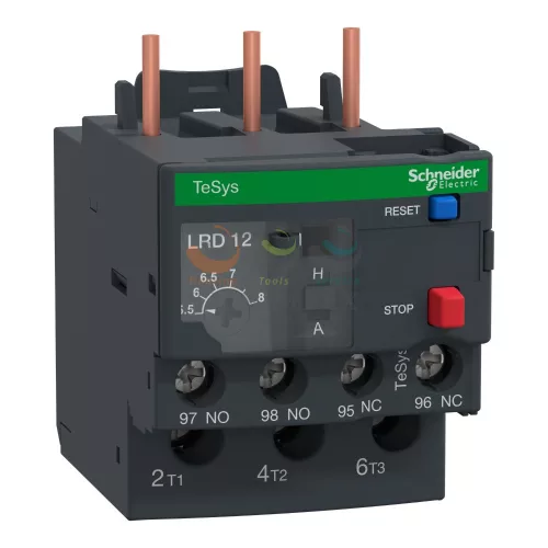 Schneider Electric hőkioldó 10-es osztályú, 5,5..8 A, D09…D38-hoz, csavaros csatlakozás