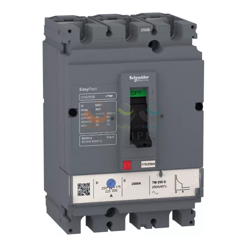 Schneider Electric EasyPact CVS100B (25 kA) 3P3D TM100D