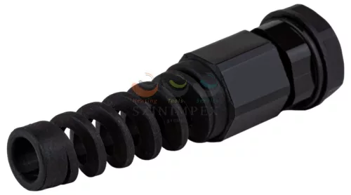 TRACON tömszelence törésgátlós M16 5-10 mm-kábelátmérőhöz műanyag fekete MG-16TG