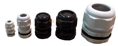 TRACON tömszelence M40 ellenanyával 21-30 mm-kábelátmérőhöz műanyag világosszürke MG-40