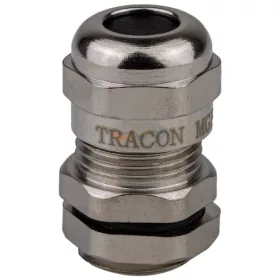  TRACON tömszelence M12 ellenanyával 3,5-6 mm-kábelátmérőhöz fém MGF-12