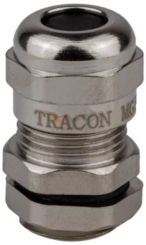 TRACON tömszelence M12 ellenanyával 3,5-6 mm-kábelátmérőhöz fém MGF-12