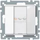 Schneider Electric merten-KNX 1-es nyomógomb , SystemM, polárfehér, fényes