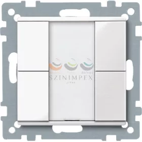  Schneider Electric merten-KNX 2-es nyomógomb , SystemM, polárfehér, fényes