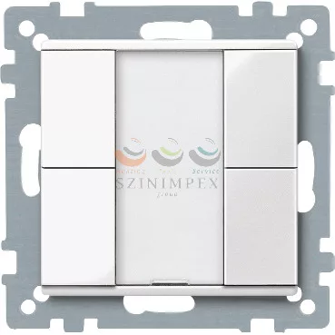 Schneider Electric merten-KNX 2-es nyomógomb , SystemM, polárfehér, fényes