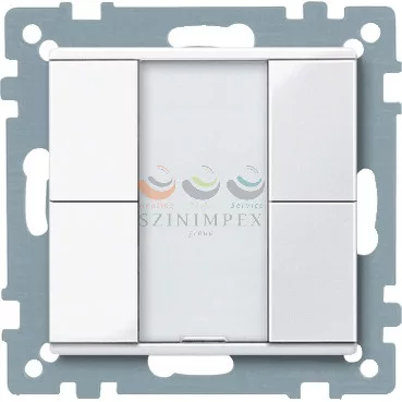 Schneider Electric merten-KNX 2-es nyomógomb , SystemM, aktív fehér, fényes