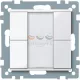 Schneider Electric merten-KNX 2-es nyomógomb , SystemM, aktív fehér, fényes