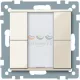Schneider Electric merten-KNX 2-es nyomógomb , SystemM, fehér, fényes