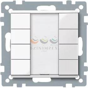   Schneider Electric merten-KNX 4-es nyomógomb , SystemM, polárfehér, fényes