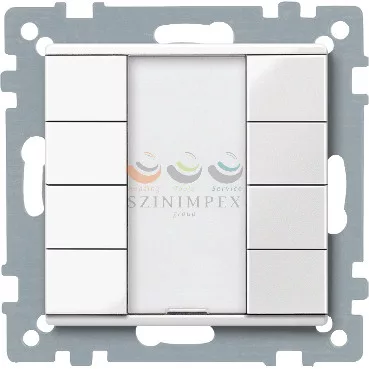 Schneider Electric merten-KNX 4-es nyomógomb , SystemM, polárfehér, fényes