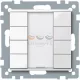 Schneider Electric merten-KNX 4-es nyomógomb , SystemM, polárfehér, fényes