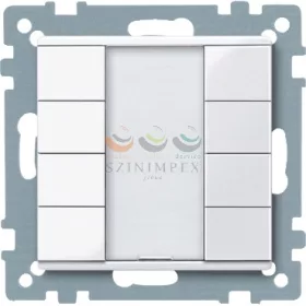   Schneider Electric merten-KNX 4-es nyomógomb , SystemM, aktív fehér, fényes
