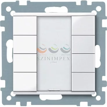 Schneider Electric merten-KNX 4-es nyomógomb , SystemM, aktív fehér, fényes