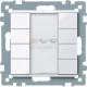 Schneider Electric merten-KNX 4-es nyomógomb , SystemM, aktív fehér, fényes