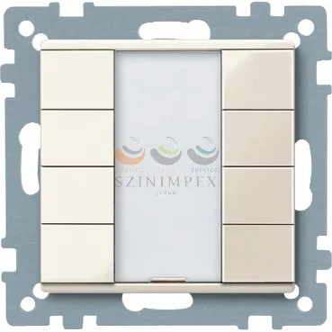 Schneider Electric merten-KNX 4-es nyomógomb , SystemM, fehér, fényes
