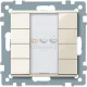 Schneider Electric merten-KNX 4-es nyomógomb , SystemM, fehér, fényes
