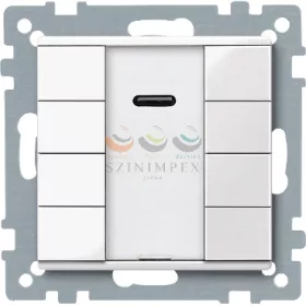   Schneider Electric merten-KNX 4-es IR nyomógomb , SystemM, polárfehér, fényes