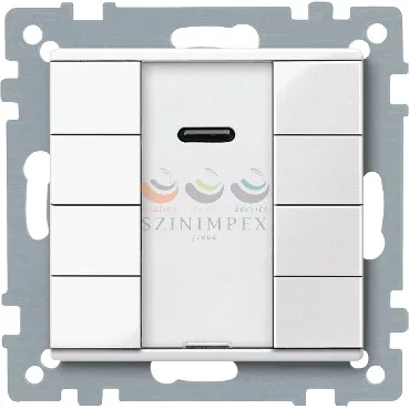 Schneider Electric merten-KNX 4-es IR nyomógomb , SystemM, polárfehér, fényes