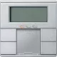 Schneider Electric KNX nyomógomb: Merten 2-gang plus, szobatermosztáttal alumínium; 2 pár (4db gomb); terepi