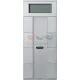 Schneider Electric KNX nyomógomb: Merten 4-gang plus, szobatermosztáttal alumínium; 4 pár (8db gomb); terepi