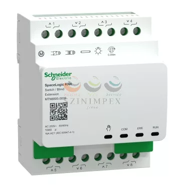 Schneider Electric SpaceLogic KNX kapcsoló/árnyékoló aktor, 8(4), bővítő