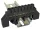 TRACON szigetelt N/PE-sín 6 × 9 mm 8 × 2,5-16 mm² fekete 63 A sárgaréz kezeletlen NPE-BK6-8