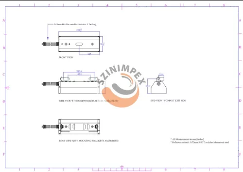 PAS1 - Projektor 650 W (max.) | 94 x  76 x  258 mm