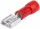 TRACON csúszósaru 22,2 mm hüvely részlegesen szigetelt 32 A piros lapos 6,3 × 0,8 mm réz 0,75-1,5 mm² PCSH6