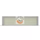 PFQE-TCK -Oszlopos teljes kvarc infravörös fűtőelem 250 W, 230 V | 247 x 62,5 mm
