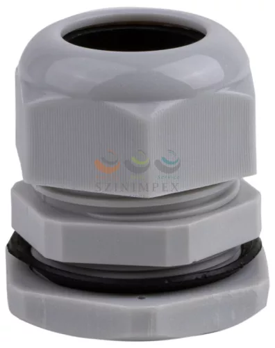 TRACON tömszelence PG 36 ellenanyával 25-33 mm-kábelátmérőhöz műanyag világosszürke PG-36