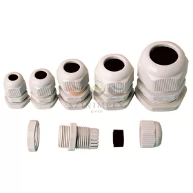   TRACON tömszelence PG 42 ellenanyával 30-38 mm-kábelátmérőhöz műanyag világosszürke PG-42