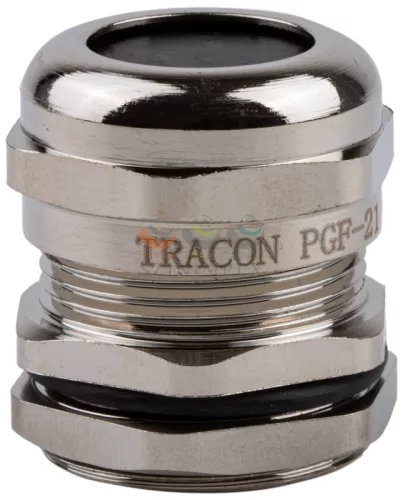 TRACON tömszelence PG 29 ellenanyával 16-23 mm-kábelátmérőhöz fém PGF-29