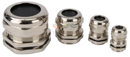 TRACON tömszelence PG 42 ellenanyával 26-38 mm-kábelátmérőhöz fém PGF-42