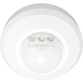   TRACON jelenlétérzékelő mennyezetre 360° PIR 20 m-érzékelésátmérő 2000 W 250 V fehér IP44 PRS47