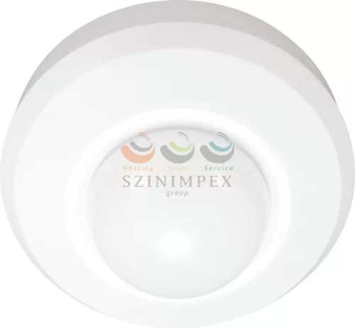 TRACON jelenlétérzékelő mennyezetre 360° PIR 20 m-érzékelésátmérő 2000 W 250 V fehér IP44 PRS47